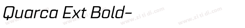 Quarca Ext Bold字体转换